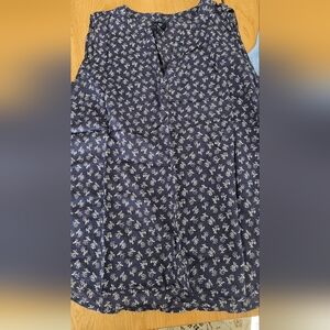 GAP Dark Blue Floral Top
